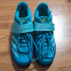 Brightly colored powerlift adidas